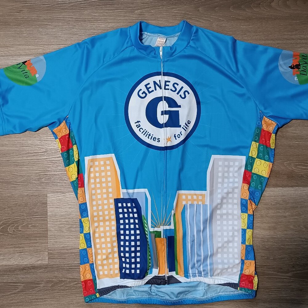 New SAVI Customs Team Genesis Cicling Jersey Men's Tour Da Vita 2013 Size XXXL